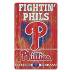 Philadelphia Phillies Sign 11x17 Wood Slogan Design