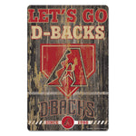 Arizona Diamondbacks Sign 11x17 Wood Slogan Design