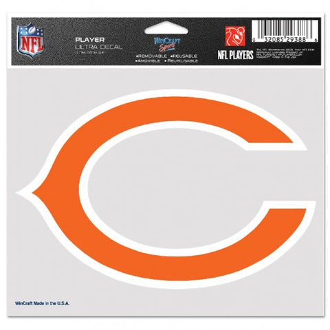 Chicago Bears Decal 5x6 Color C Logo
