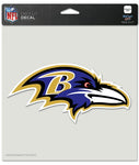 Baltimore Ravens Decal 8x8 Die Cut Color