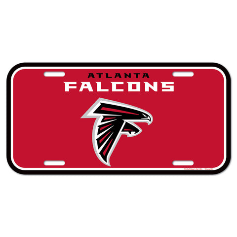 Atlanta Falcons License Plate Plastic