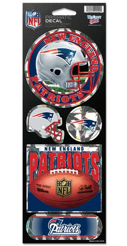 New England Patriots Stickers Prismatic