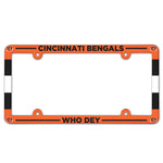 Cincinnati Bengals Full Color License Plate Frame