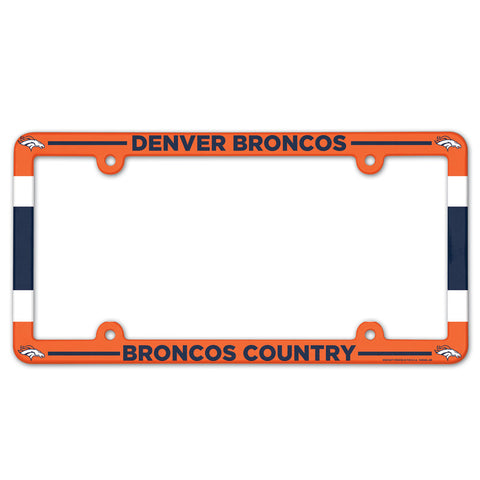 Denver Broncos Full Color License Plate Frame