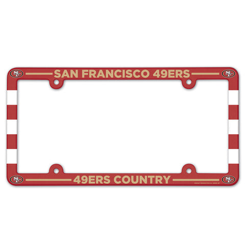 San Francisco 49ers Full Color License Plate Frame
