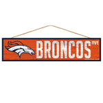 Denver Broncos Sign 4x17 Wood Avenue Design