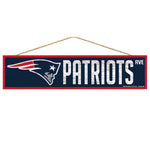 New England Patriots Sign 4x17 Wood Avenue Design