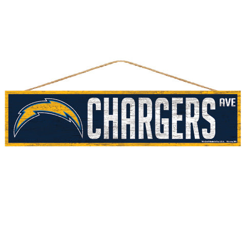 Los Angeles Chargers Sign 4x17 Wood Avenue Design