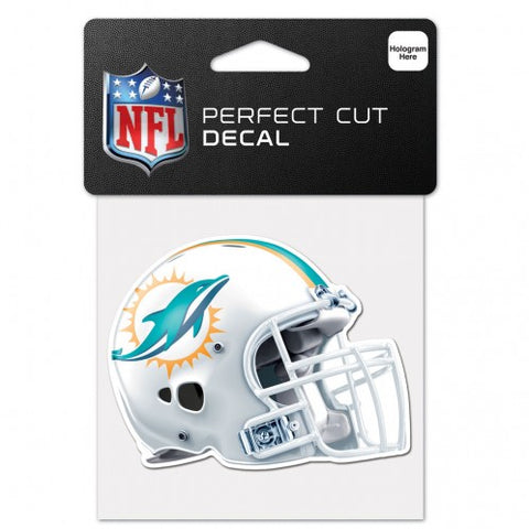 Miami Dolphins Decal 4x4 Perfect Cut Color Helmet