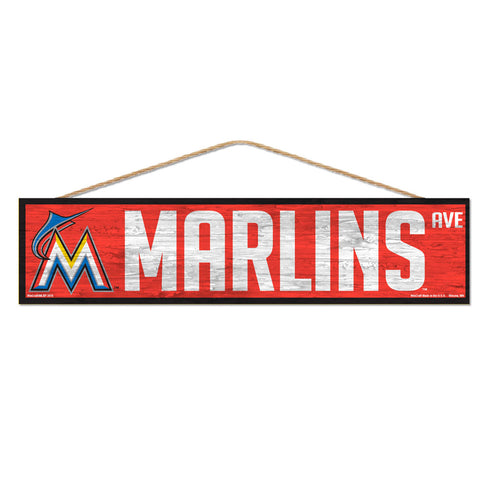 Miami Marlins Sign 4x17 Wood Avenue Design
