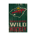 Minnesota Wild Sign 11x17 Wood Proud to Support Design