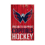 Washington Capitals Sign 11x17 Wood Proud to Support Design
