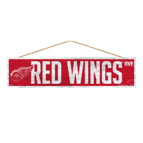 Detroit Red Wings Sign 4x17 Wood Avenue Design