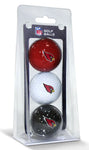 Arizona Cardinals 3 Pack of Golf Balls