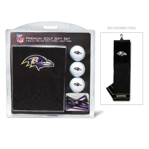 Baltimore Ravens Golf Gift Set with Embroidered Towel