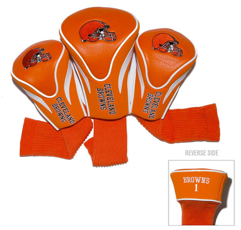 Cleveland Browns Golf Club 3 Piece Contour Headcover Set