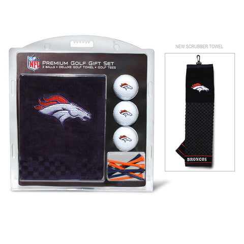 Denver Broncos Golf Gift Set with Embroidered Towel