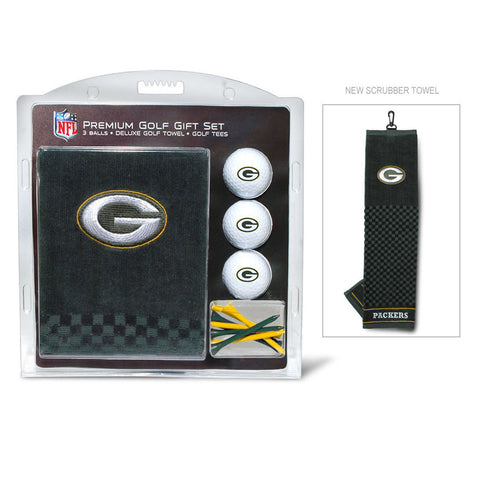 Green Bay Packers Golf Gift Set with Embroidered Towel