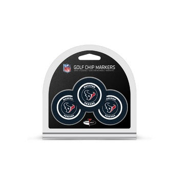 Houston Texans Golf Chip with Marker 3 Pack