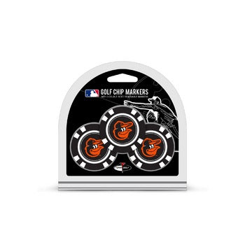 Baltimore Orioles Golf Chip with Marker 3 Pack