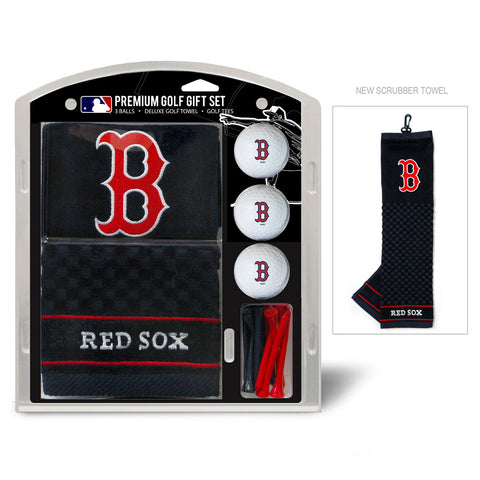 Boston Red Sox Golf Gift Set with Embroidered Towel