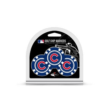 Chicago Cubs Golf Chip with Marker 3 Pack