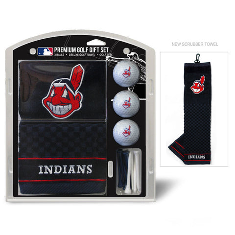 Cleveland Indians Golf Gift Set with Embroidered Towel