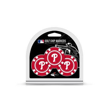 Philadelphia Phillies Golf Chip with Marker 3 Pack