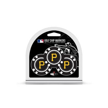 Pittsburgh Pirates Golf Chip with Marker 3 Pack