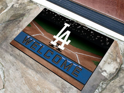 Los Angeles Dodgers Door Mat 18x30 Welcome Crumb Rubber