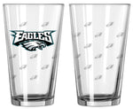 Philadelphia Eagles Satin Etch Pint Glass Set