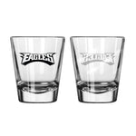 Philadelphia Eagles Shot Glass - 2 Pack Satin Etch