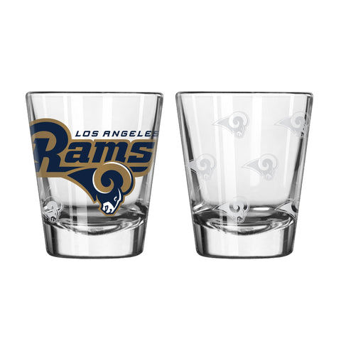 Los Angeles Rams Shot Glass - 2 Pack Satin Etch