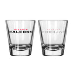 Atlanta Falcons Shot Glass - 2 Pack Satin Etch