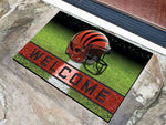Cincinnati Bengals Door Mat 18x30 Welcome Crumb Rubber
