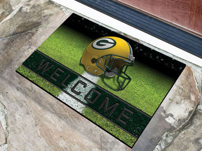 Green Bay Packers Door Mat 18x30 Welcome Crumb Rubber