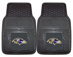 Baltimore Ravens Car Mats Heavy Duty 2 Piece Vinyl