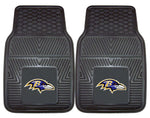 Baltimore Ravens Car Mats Heavy Duty 2 Piece Vinyl