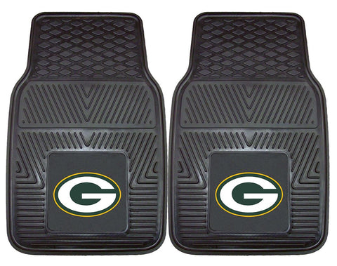 Green Bay Packers Car Mats Heavy Duty 2 Piece Vinyl