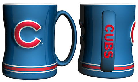 Chicago Cubs Coffee Mug - 14oz Sculpted Relief