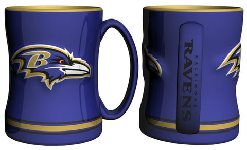 Baltimore Ravens Coffee Mug - 14oz Sculpted Relief