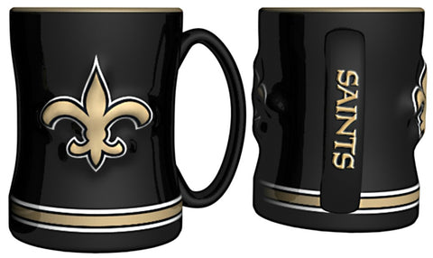 New Orleans Saints Coffee Mug - 14oz Sculpted Relief