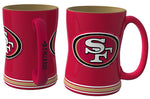 San Francisco 49ers Coffee Mug - 14oz Sculpted Relief