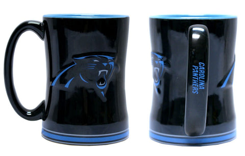 Carolina Panthers Coffee Mug - 14oz Sculpted Relief