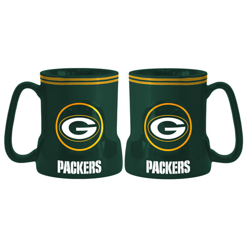 Green Bay Packers Coffee Mug - 18oz Game Time (New Handle)