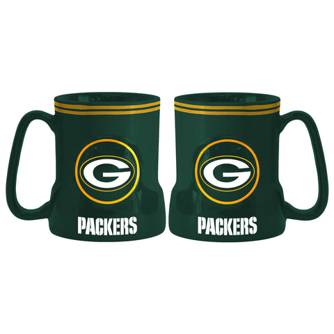 Green Bay Packers Coffee Mug - 18oz Game Time (New Handle)