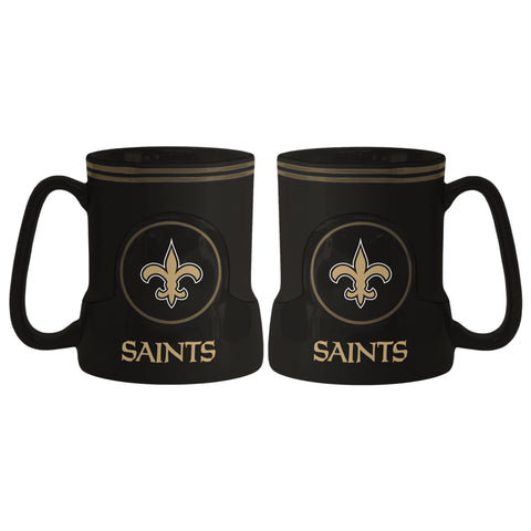 New Orleans Saints Coffee Mug - 18oz Game Time (New Handle)