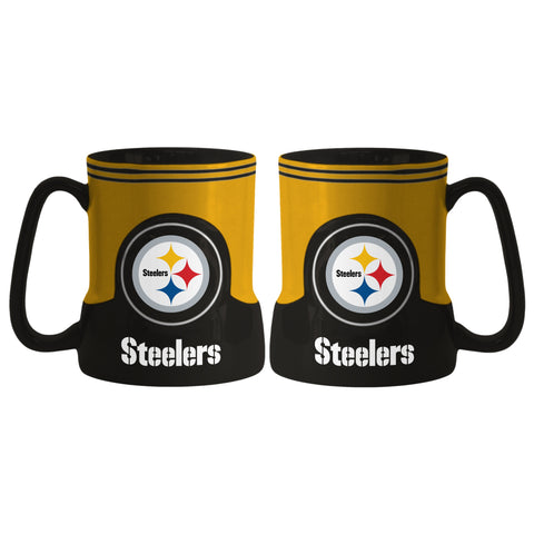 Pittsburgh Steelers Coffee Mug - 18oz Game Time (New Handle)