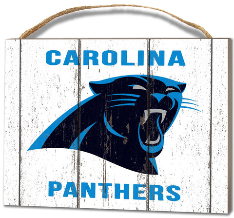 Carolina Panthers Small Plaque - Weathered Logo