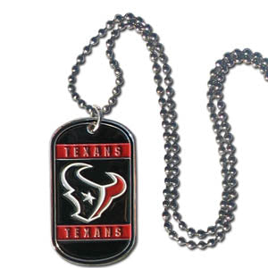 Houston Texans Necklace Tag Style